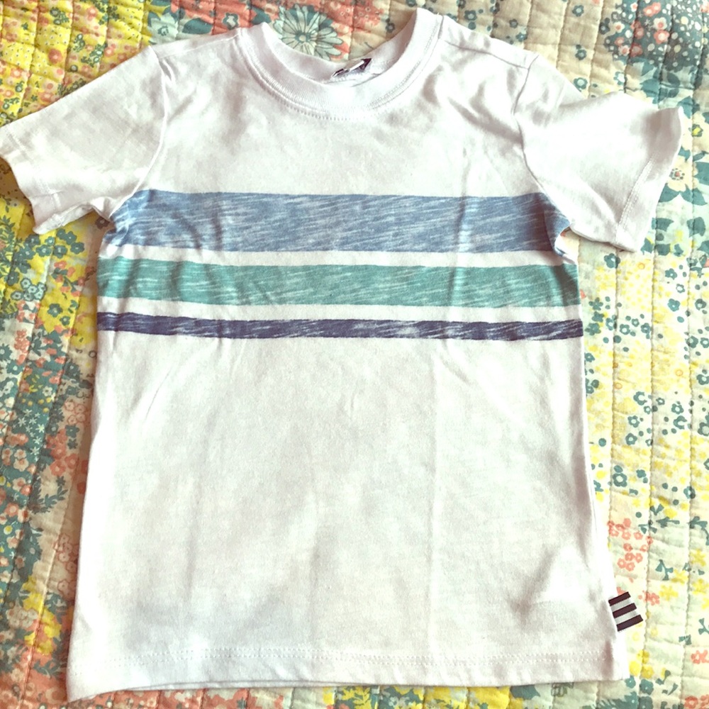 Splendid T-shirt with blue and aqua stripes